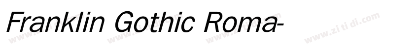 Franklin Gothic Roma字体转换